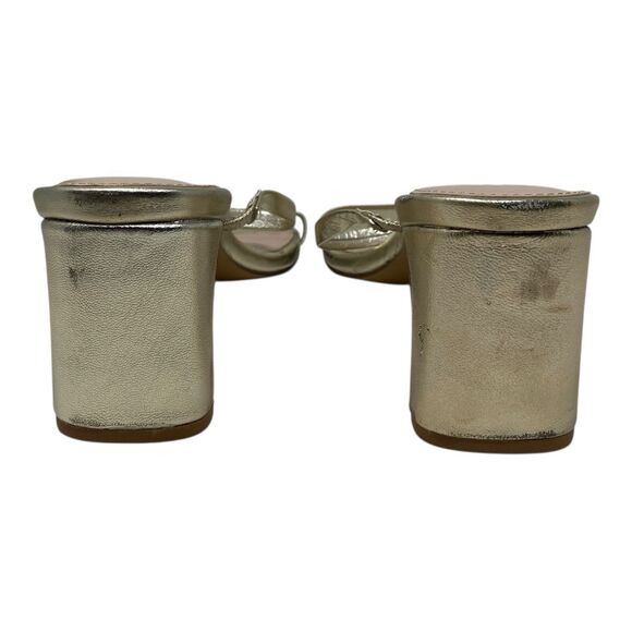 Farylrobin Dressy Open Toe Gold Heels Womens 12 Analise - Picture 6 of 14